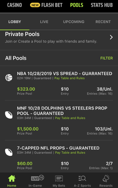 Pools May Be the Way to Go