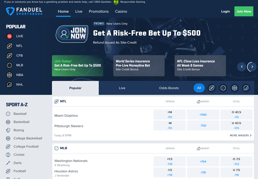 You Have to Check out the FanDuel interface for yourself